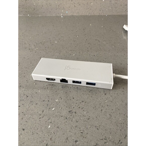 j5create JUD380 USB 3.0 Mini Docking Station - Silver - Picture 2 of 5